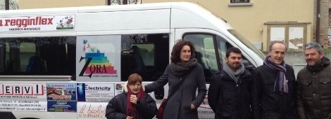 Scandiano: consegnato alla cooperativa sociale Zora un pulmino per il trasporto disabili