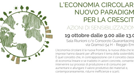 L’ECONOMIA CIRCOLARE: NUOVO PARADIGMA PER LA CRESCITA.  UNA INIZIATIVA PROMOSSA DA DEMETRA E LEGACOOP